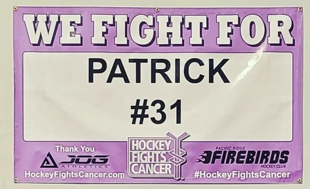 PRHC Hockey Fights Cancer_we fight for Patrick